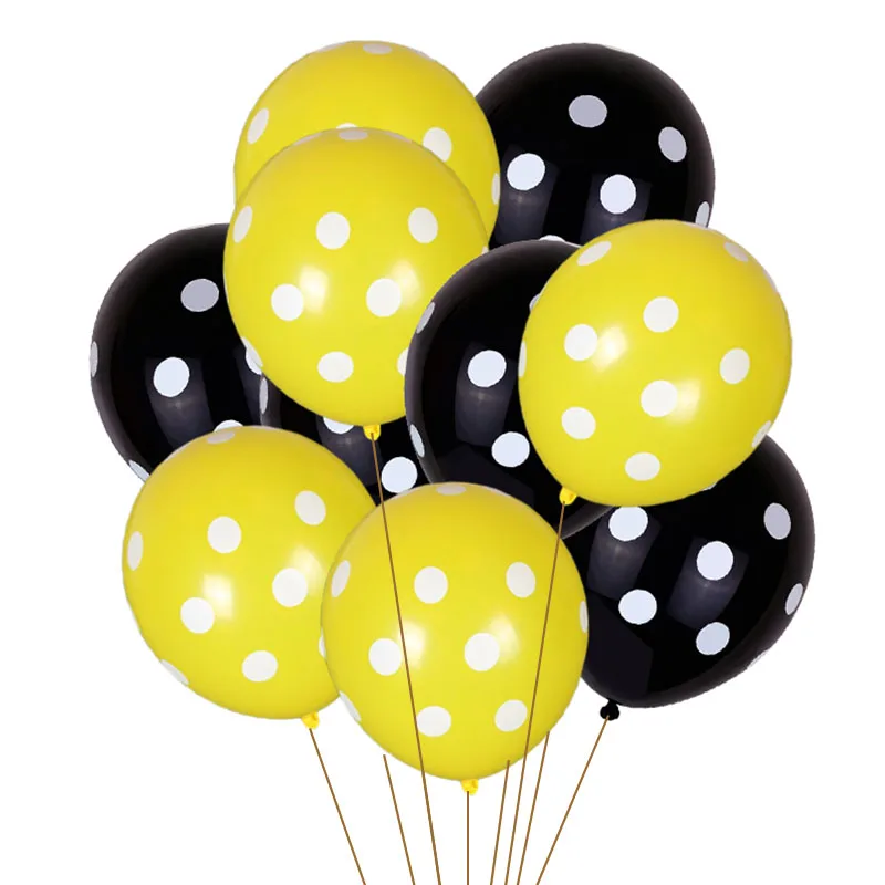 10pc balloon set 5 Воздушные шары с Днем пчелы Bumble Bee тематический счастливый плакат "с днем рождения" медовая пчела вечерние украшения торт Топпер детский душ вечерние принадлежности - Цвет: 10pc balloon set 5