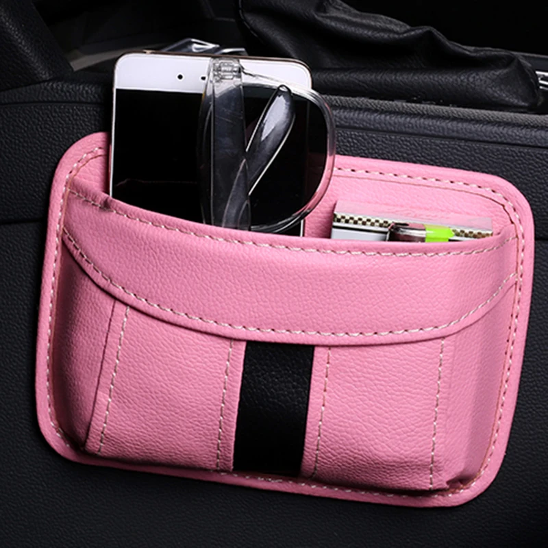 Scatola Portaoggetti Universale In Pelle Pu Adesiva Per Auto Per Fiat Punto 500 Palio Argo Grande Panda Lifan X60 Cebrium Solano New Celliya