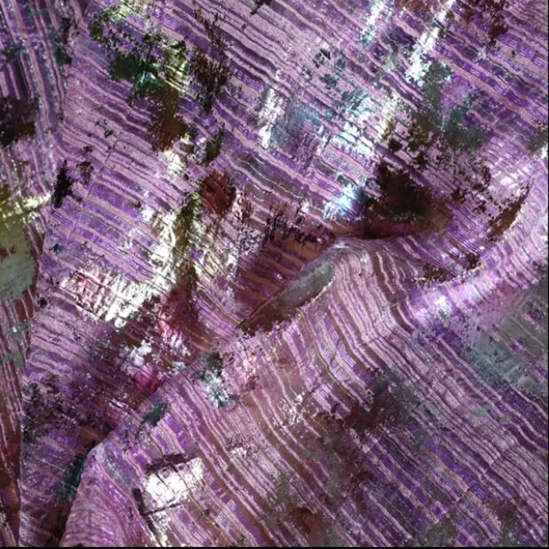 Фиолетовый камуфляж Марля позолоченная перспектива Вертикальная органза ткань швейная патч текстиль diy полиэстер tissu telas ткань C859