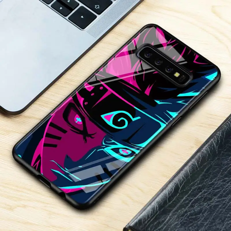 Style 07 Аниме Наруто для samsung Galaxy Note 10 9 8 Pro S10e S10 5G S9 S8 S7 Plus Супер Яркий глянцевый чехол для телефона - Цвет: Style 07