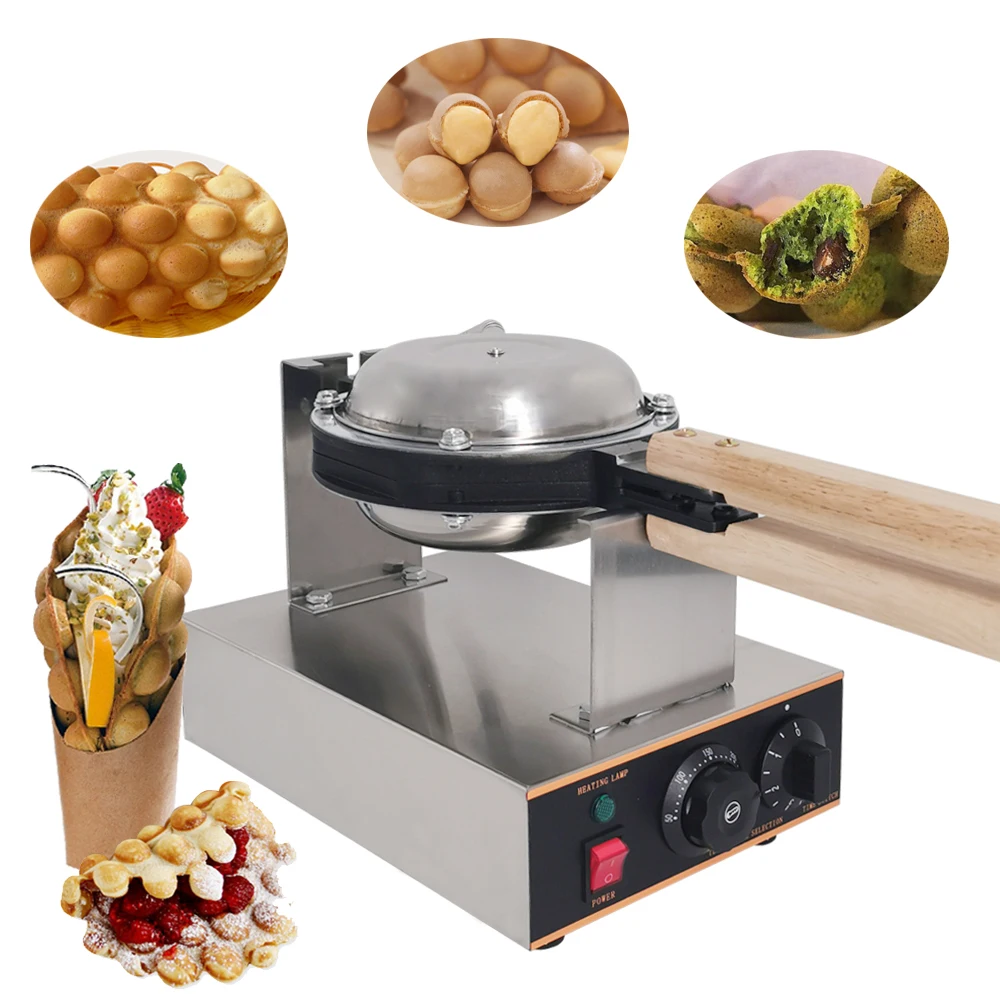 

Commercial Electric 220V Non-stick pan egg bubble waffle maker Eggettes puff cake iron maker machine bubble egg cake oven Waffle Maker Wafflera