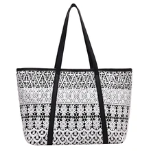 191216 iVog Новое поступление повседневные женские маленькие сумки-мессенджеры через плечо черно-белые геометрические клатчи сумки-шопперы для женщин