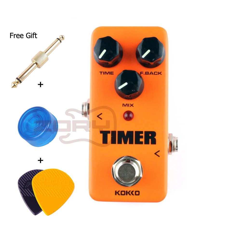 

Kokko FDD2 Timer Digital Delay Pedal Guitar Accessories Orange Mini Guitar Effect Pedal Device Delay Guitar Pedal With Connector