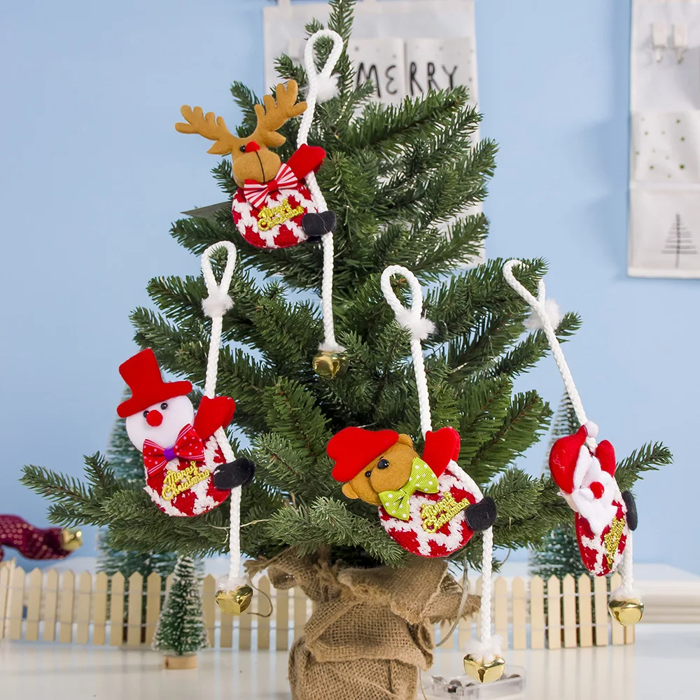 

2019 Merry Christmas Ornaments Christmas Gift Santa Claus Snowman Tree Toy Doll Hang Decorations for Home Enfeites De Natal