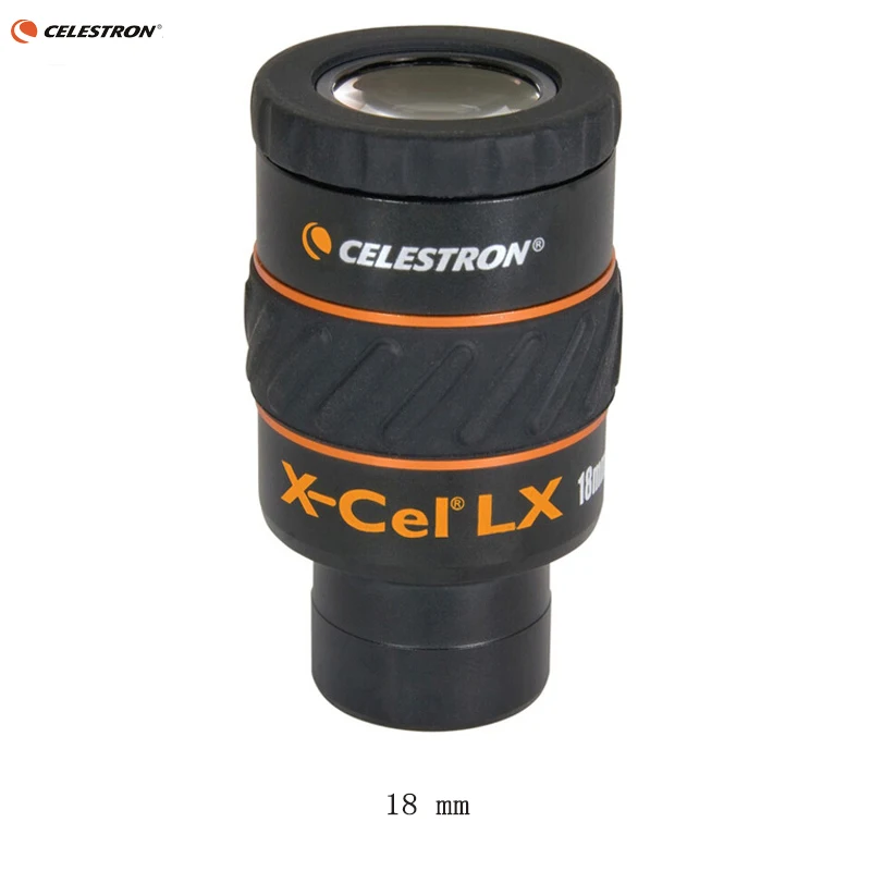 18mm Celestron X-CEL LX 2,3 мм 5 мм 7 мм 9 мм 12 мм 18 мм 25 мм бинокль 60 grados telescopio gran угловой небулоза бинокль planetario 1,25" - Цвет: 18mm