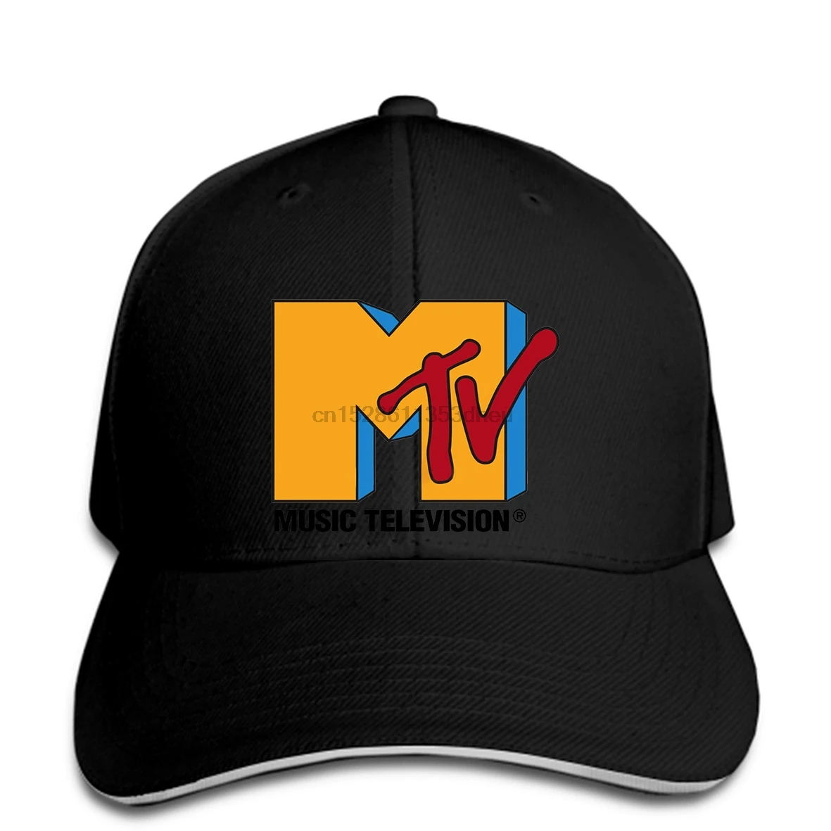 Бейсбольная кепка с логотипом MTV preshrunkunisexadol Youth, бейсболка для малышей