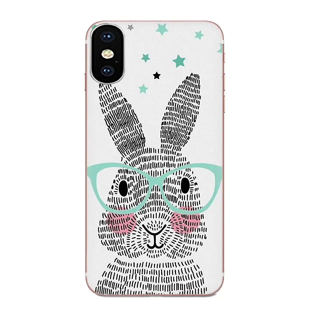 as picture Милые смешной Кролик для Huawei NOVA 2 V20 Y3II Y5 Y5II Y6 Y6II Y7 Y9 G8 G9 GR3 GR5 GX8 Prime чехол для телефона - Цвет: as picture