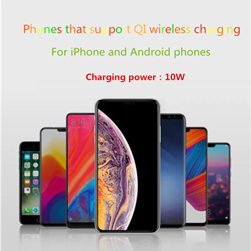 10 Вт магнитное беспроводное автомобильное зарядное устройство Qi для Samsung Note10 S10 S9