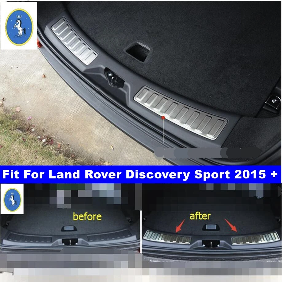 

For Land Rover Discovery Sport 2015 - 2021 Trunk Door Sill Plate Rear Bumper Guard Protector Pad Durable Protective Cover Trim