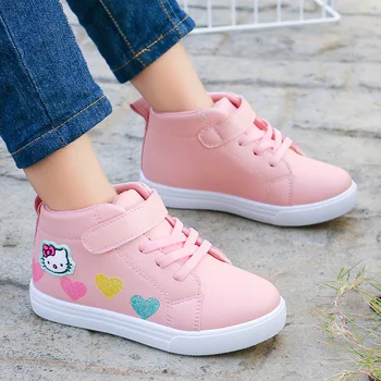 

Cartoon Lovely 2020 children casual shoes high quality Beautiful School girls sneakers tennis comfort boots princess kids shoes