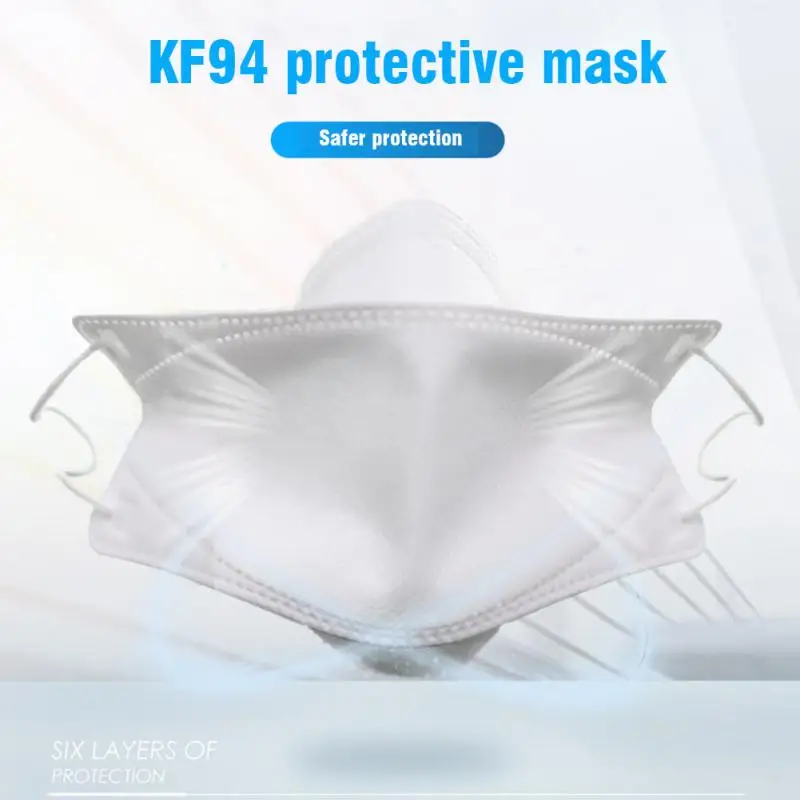 

5/10Pcs KF94 Face Masks Earloop Anti-Dust Mouth Mask Anti Allergy For Protective 4 Layers Thickened Safety Face Masks