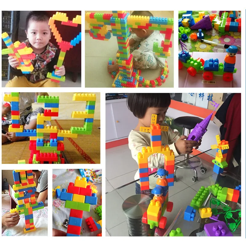 

Children Educational Building Blocks Toy Large Particles Flexible Assembly Assembled Fight Inserted Parent And Child Interactive