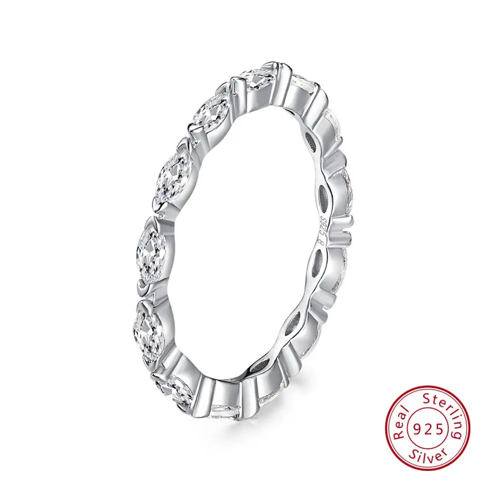 sr70 ORSA JEWELS Настоящее 925 пробы серебряные женские кольца AAA кубический циркон модное обручальное кольцо ювелирные изделия Круглый перстень для дам SR71 - Цвет камня: sr70