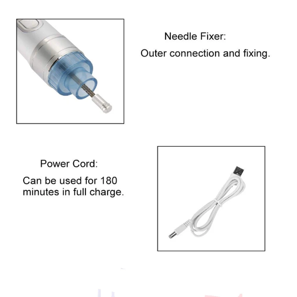 Injector Gun with Electric Intelligent Automatic for Facial Injection Hyaluronic Acid Wrinkle Anti-aging Pigment Acne Removal Fa
