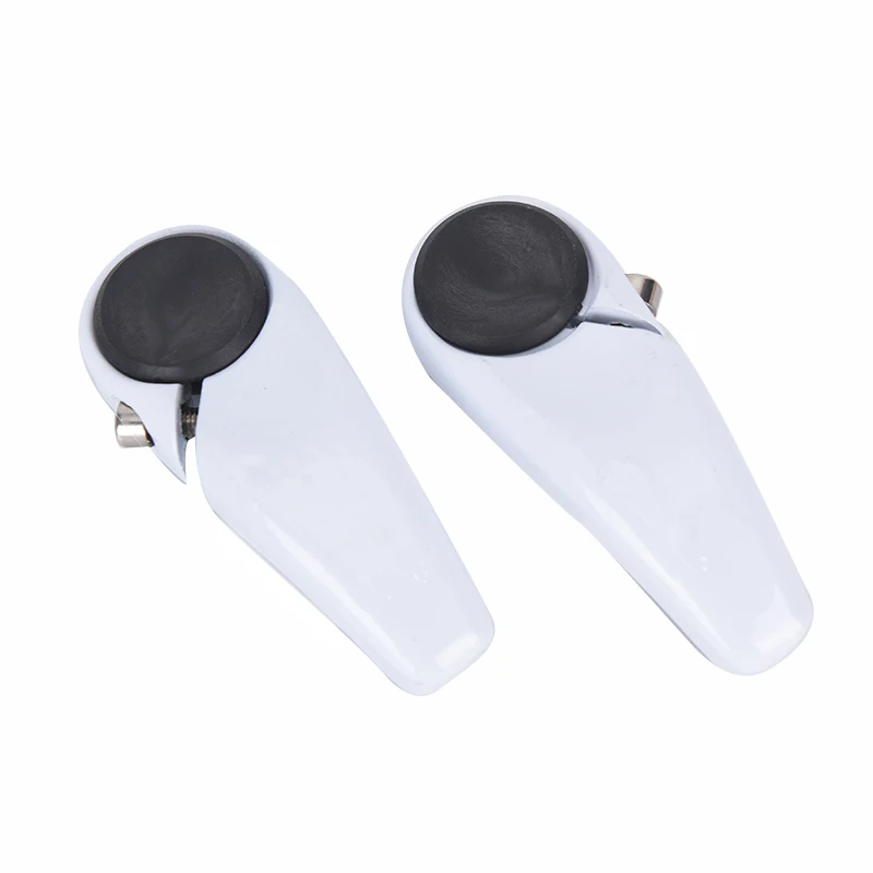 Белый Bicycle Bar End Handlebar Parts Non Slip Aluminum Alloy MTB Mountain Bike Supply - Цвет: Белый