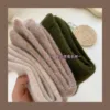 News Fashion Rabbit Hair Women's Socks Winter Thicken Warm Long Socks Solid Thermal Cashmere Harajuku Japanese Kawaii Crew Sock ► Photo 2/6