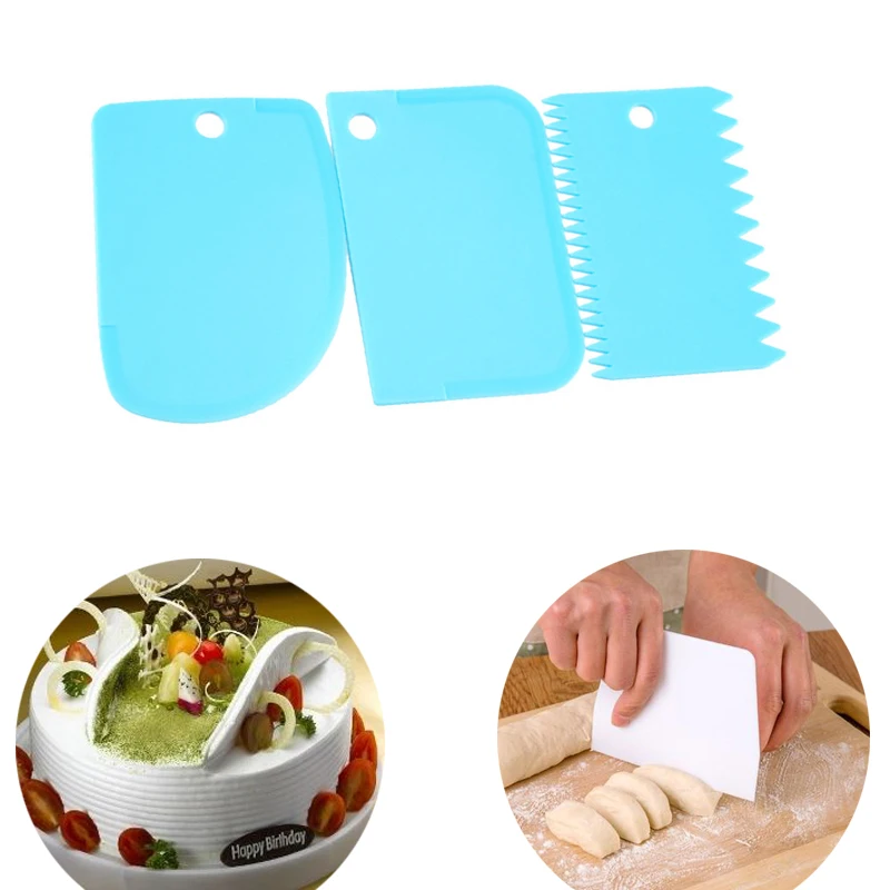 Пластиковый инструмент для теста пластиковый полукруглый зубчатый