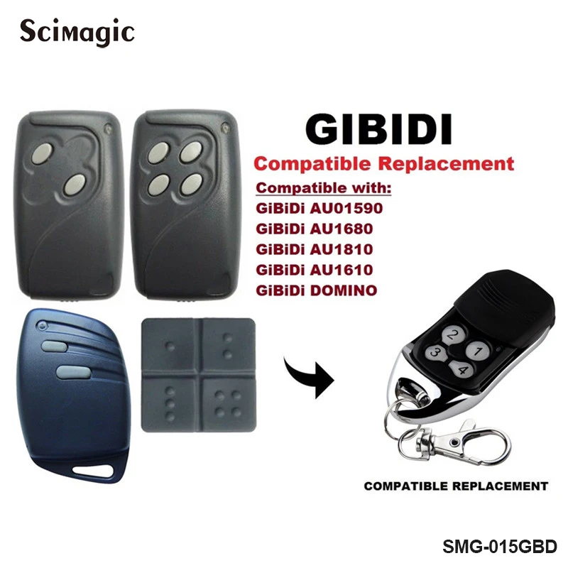 SMG-015GIBIDI GiBiDi домино/AU1600 замена пульта дистанционного управления Передатчик ворота брелок - Цвет: SMG-015GIBIDI