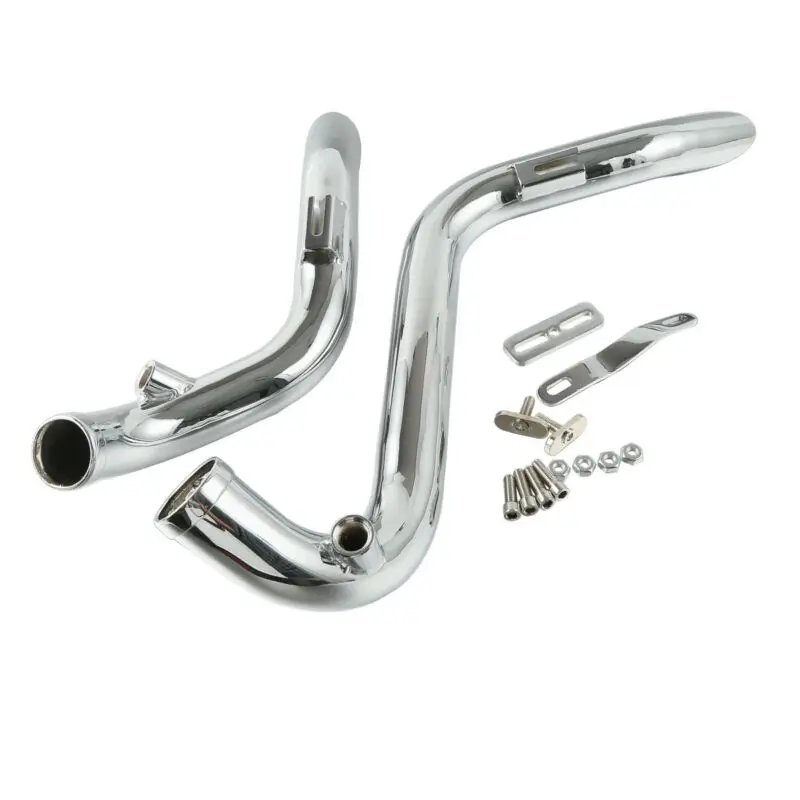 Мотоцикл 1,7" тяговые трубы выхлопной для Harley Sportster XL883 1986-2013 черный/хром