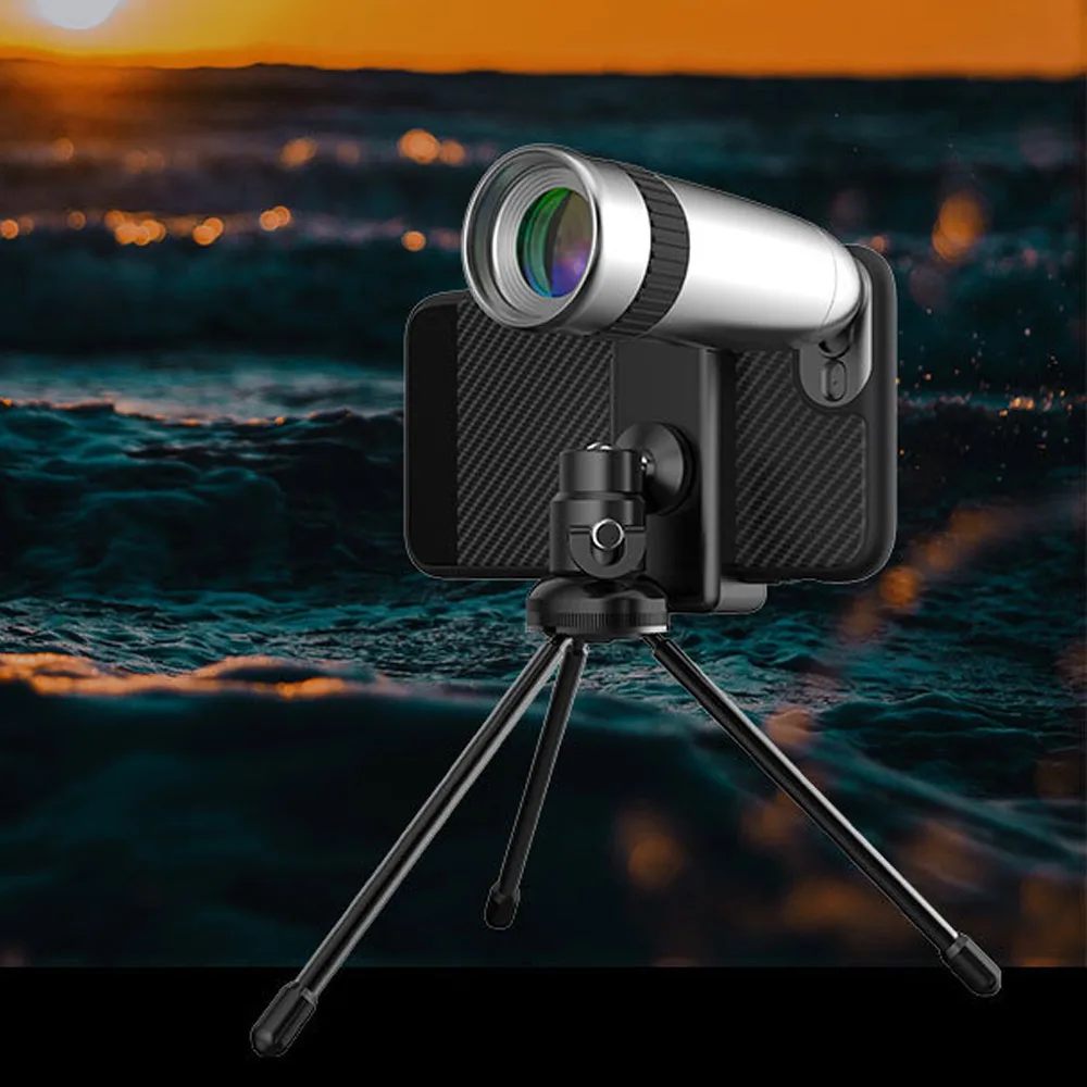 

Newly Cell Phone Lens 20X Optical Zoom Lens Clamp with Tripod for Universal Smartphones 999
