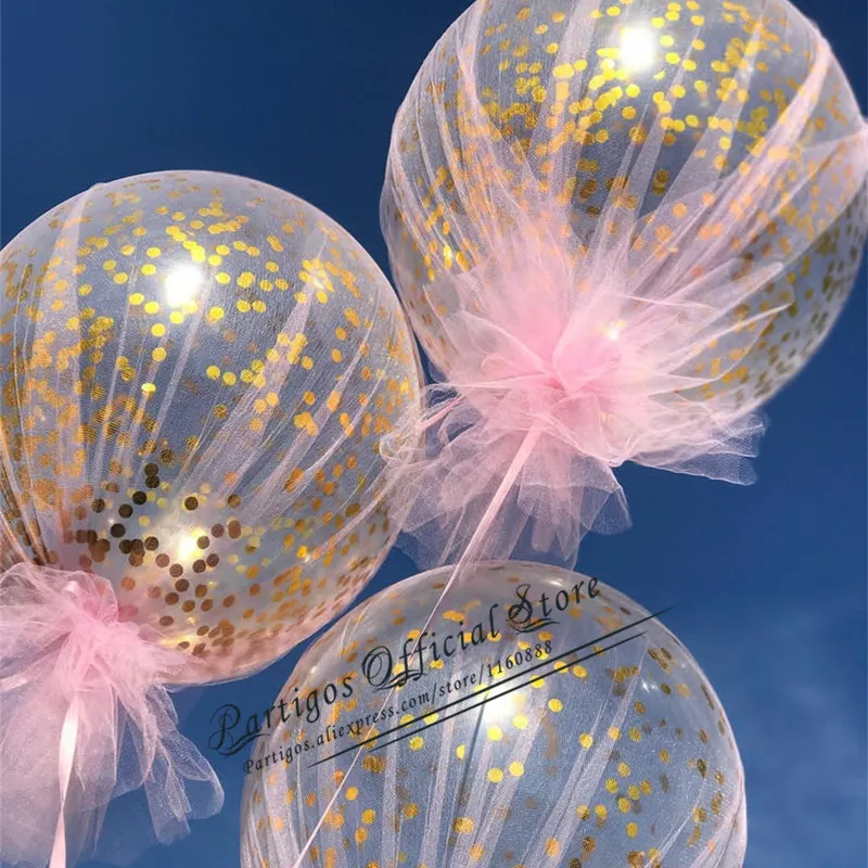 

DIY Wedding Birthday Party Decor confetti Ballons Helium Transparent PVC bubbles Bobo Ballons birthday party Decor feather decor