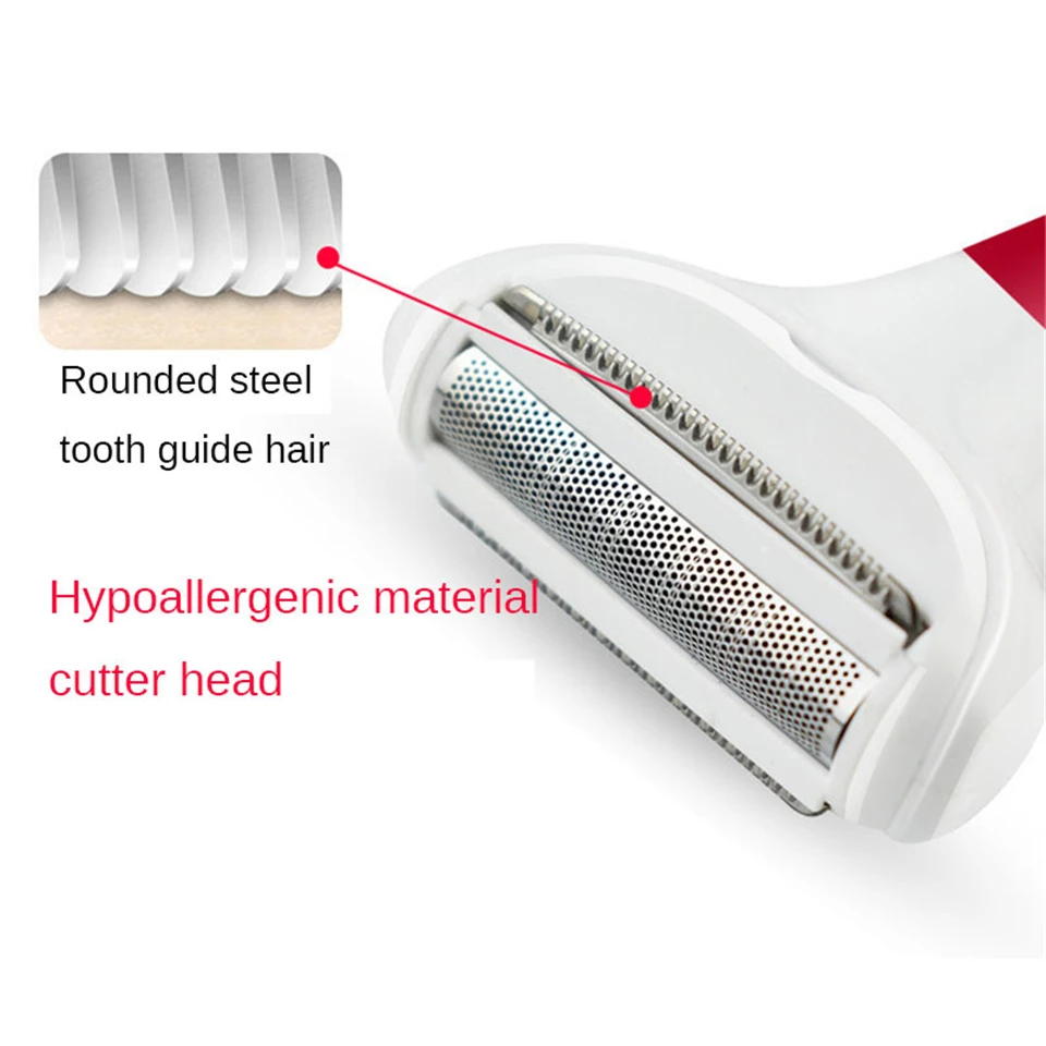 5 In 1 Women Hair Removal Lady Shaver Epilator Female Shaving Machine Electric Trimmer Razor For Eyebrow Face Underarm Bikini