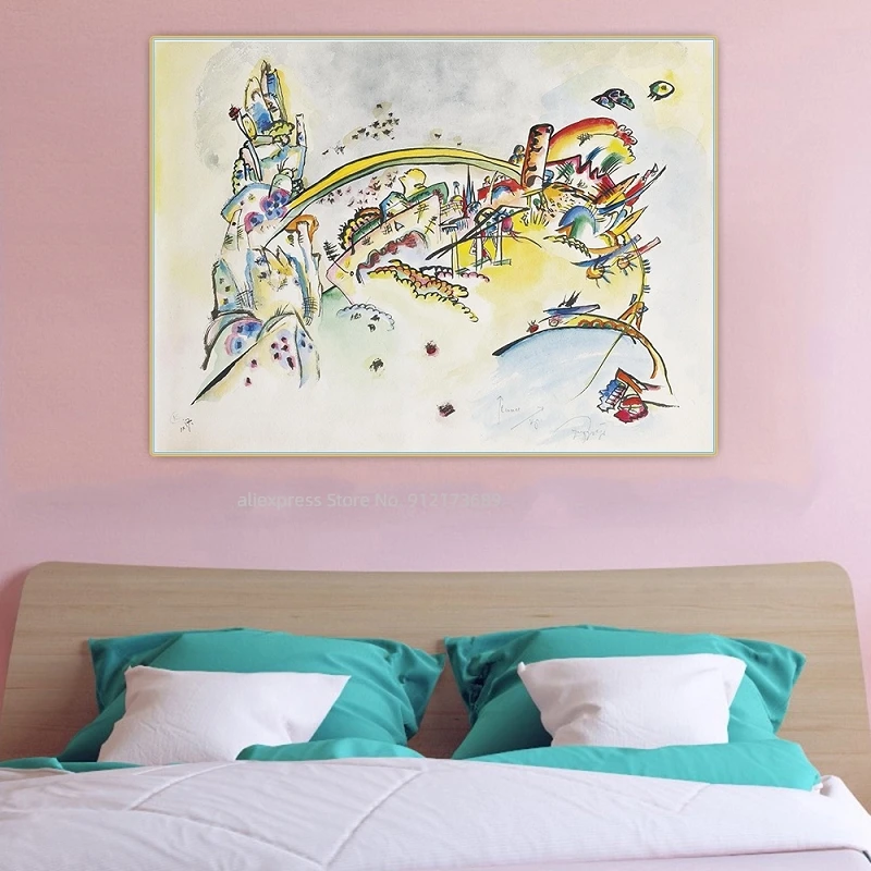 Картина на холсте Wassily Kandinsky без названия западные художественные картины
