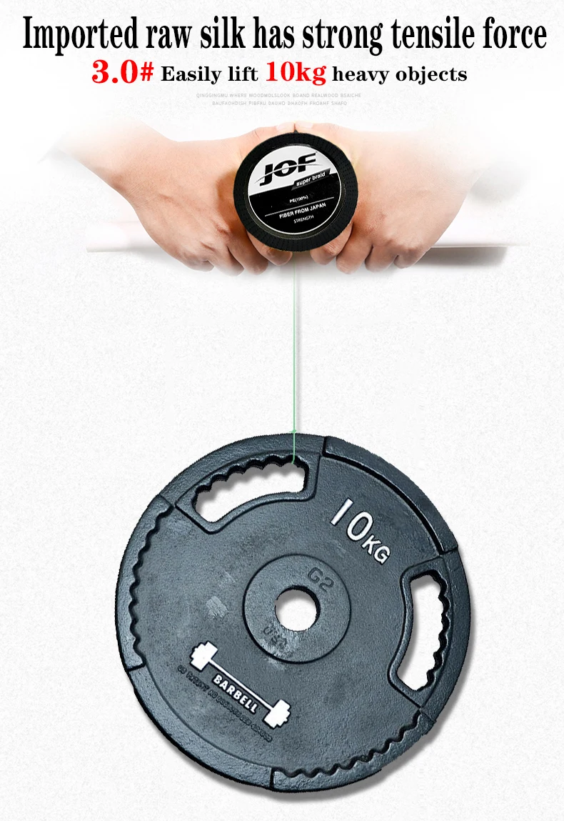 Linha de Pesca Trançado da Carpa do pe da Costa de Jof Pesca Peche Mar Fiação Multifilamento Cabo 18-135lb 1000m 500m 300m 12 - 9 8 Fio 4 Linhas de pesca