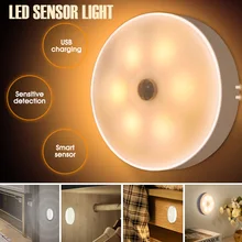 

Stick-on LED Night Light Eye-Care Magnetic Night Lamp USB Rechargable Motion Sensor Light for Bedroom/Bathroom/Kitchen/Hallway