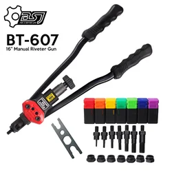 Pistolet à Riveter manuel de 16 pouces, Kit d'outils de réglage d'écrou, M3/M4/M5/M6/M8/M10/M12, BT 607 