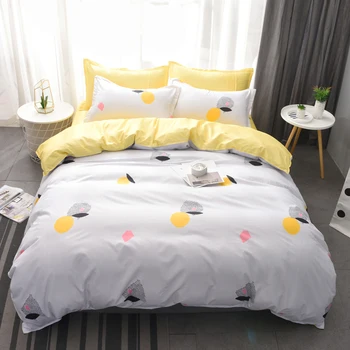 

cartoon Style home bedding sets bed linen duvet cover flat sheet Bedding Set Winter Full King Single Queen,bed set 2019