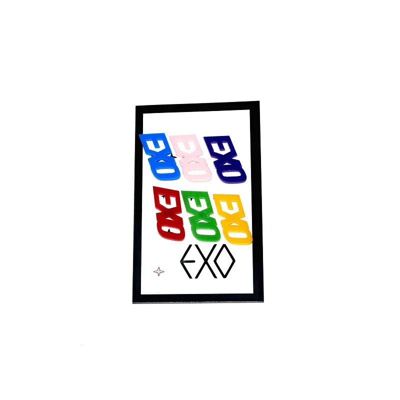 10 компл./лот KPOP BLACKPINK TWICE IZONE SEVENTEEN EXO TXT GOT7 брошь акрилцветной акриловый значок для подарка - Цвет: Коричневый