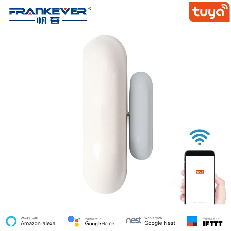 FrankEver умный дом Безопасность Wifi датчик для двери окон Tuya Smart Life приложение