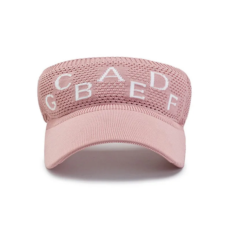 Empty Top Visor Hat Tennis Sports Cap Men Women Sun Hats Adjustable Casual Knitted Golf Outdoor Caps Male Female Cap