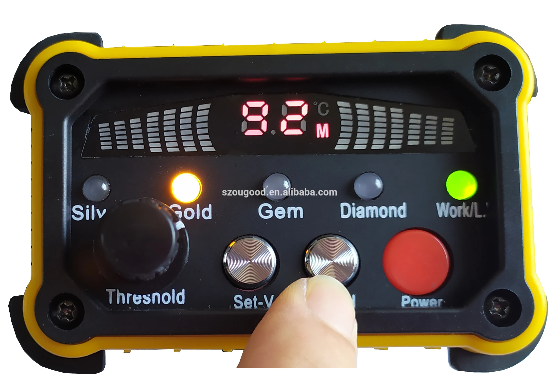 Updated newest version GR-200 Radar scanning laster positioning sound alarm long range gold silver gemstone diamond detector