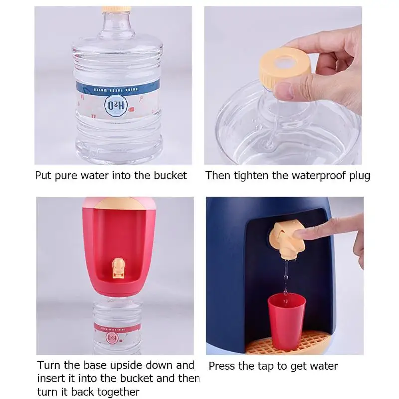 Нежный мини диспенсер для воды набор игрушек DIY безопасность простота кухонная техника ролевые игры для детей день рождения лучший подарок