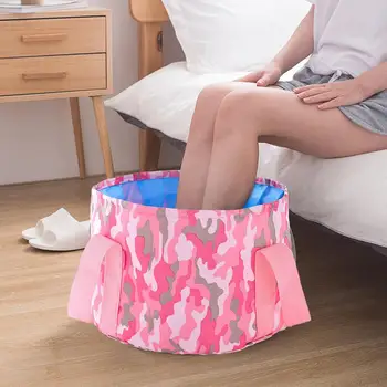 

Folding Basin Portable Folding Bucket Laundry Storage Bag Washbasin For Outdoors Camping Traveling