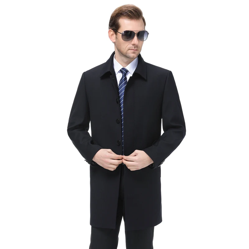 8XL 6XL 5XL 4XL новые мужские осенние пальто Модные Повседневные Классические тренчи подходят Мандарин воротник куртки пальто для мужчин