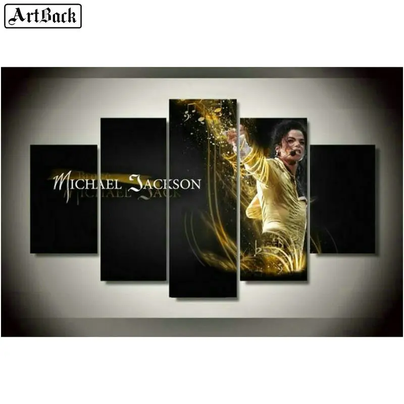

5d full square diamond painting Michael Jackson portrait 3d diamond mosaic embroidery crafts five spell decorative painting
