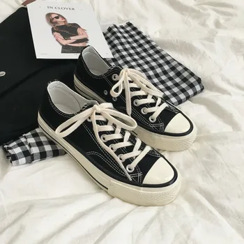

Woman Platform Shoes 2020 Summer New Fashion Women Shoes Casual Solid Canvas Low Women Casual Shoes Sneakers