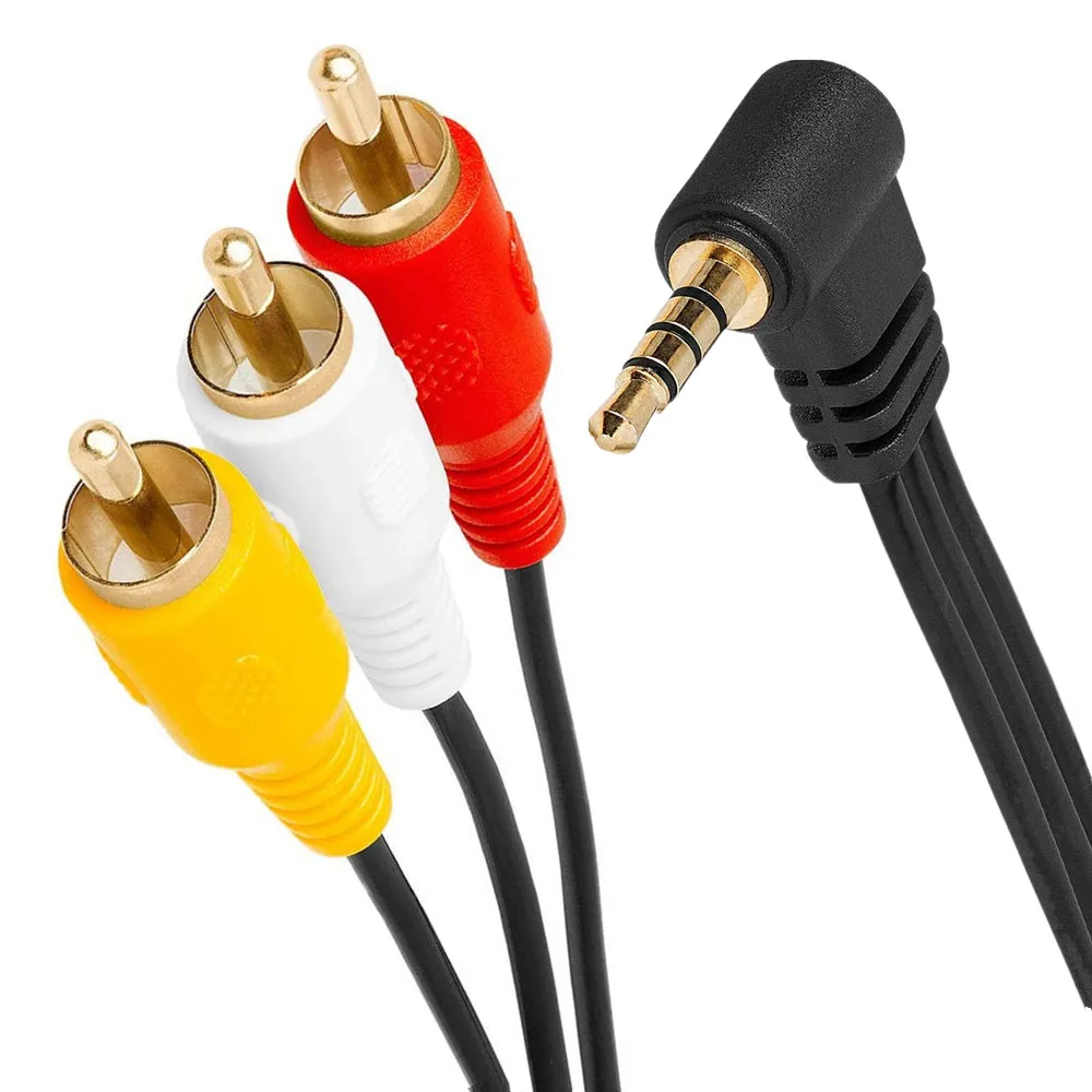 ERE 3.5mm   ׷ -3 RCA  AV ķڴ  Ŀ  ̺ 90   4 