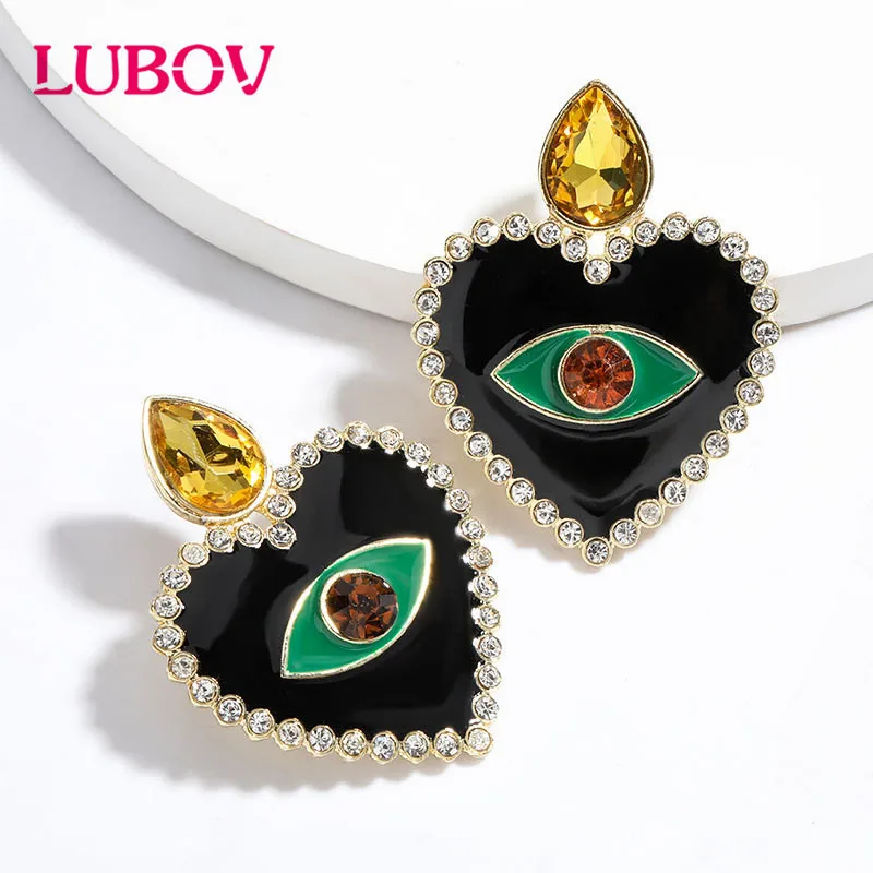 LUBOV 2020 висячие серьги золотого цвета для женщин Висячие от сглаза Винтажные