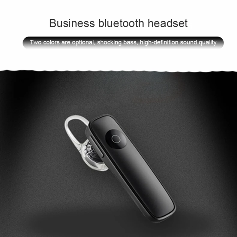 M165 беспроводные Bluetooth наушники-вкладыши, одиночные мини-вкладыши, стерео музыкальные наушники с микрофоном для смартфонов