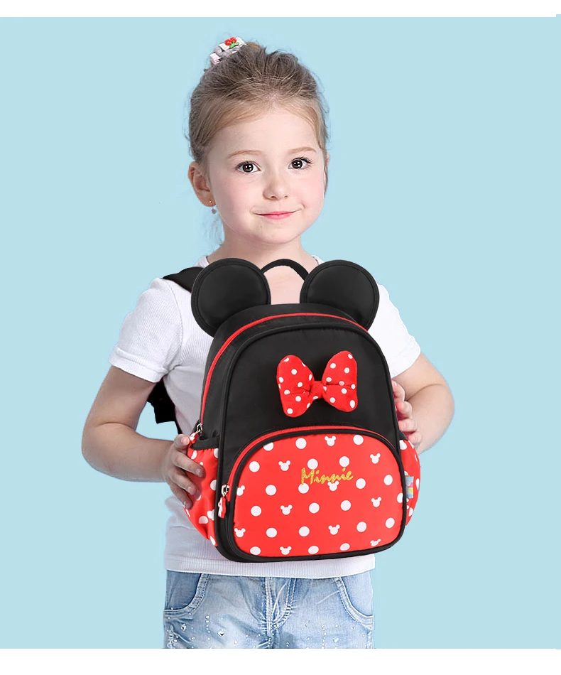 Детский рюкзак disney для мальчиков и девочек, школьная сумка с Микки и Минни, Детская сумка для детского сада