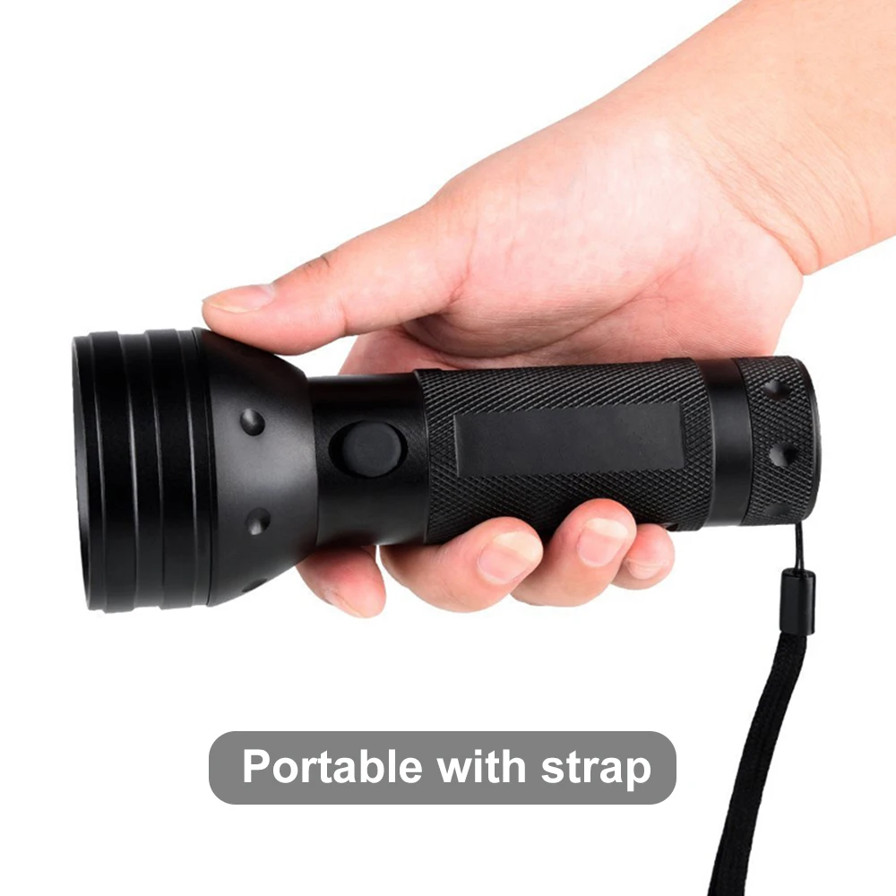 51 LED UV Flashlight Torch Light Ultraviolet Lamp Blacklight Detector For Pet Smudge Marker Checker Detection AAA battery