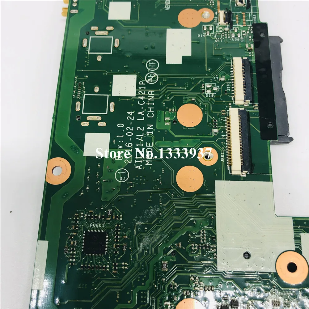 Greatest  AILL1/L2 AILL3 LA-C421P mainboard For Lenovo Thinkpad L560 laptop motherboard i5-6200U SR2EY