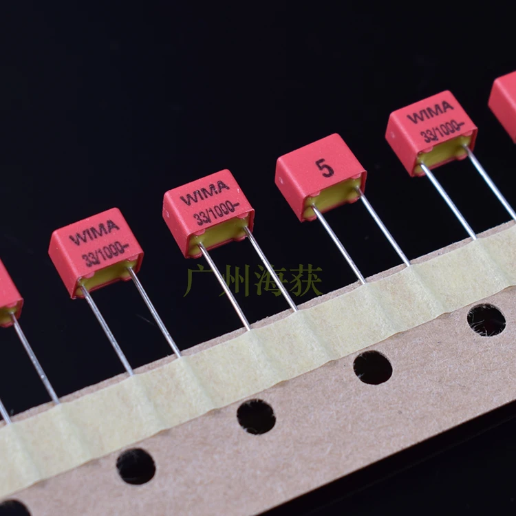 

20PCS NEW RED WIMA FKP2 33PF 1000V PCM5 Audio 33P/1KV hot sale FKP-2 33PF 1KV P5MM 33PF/1000V