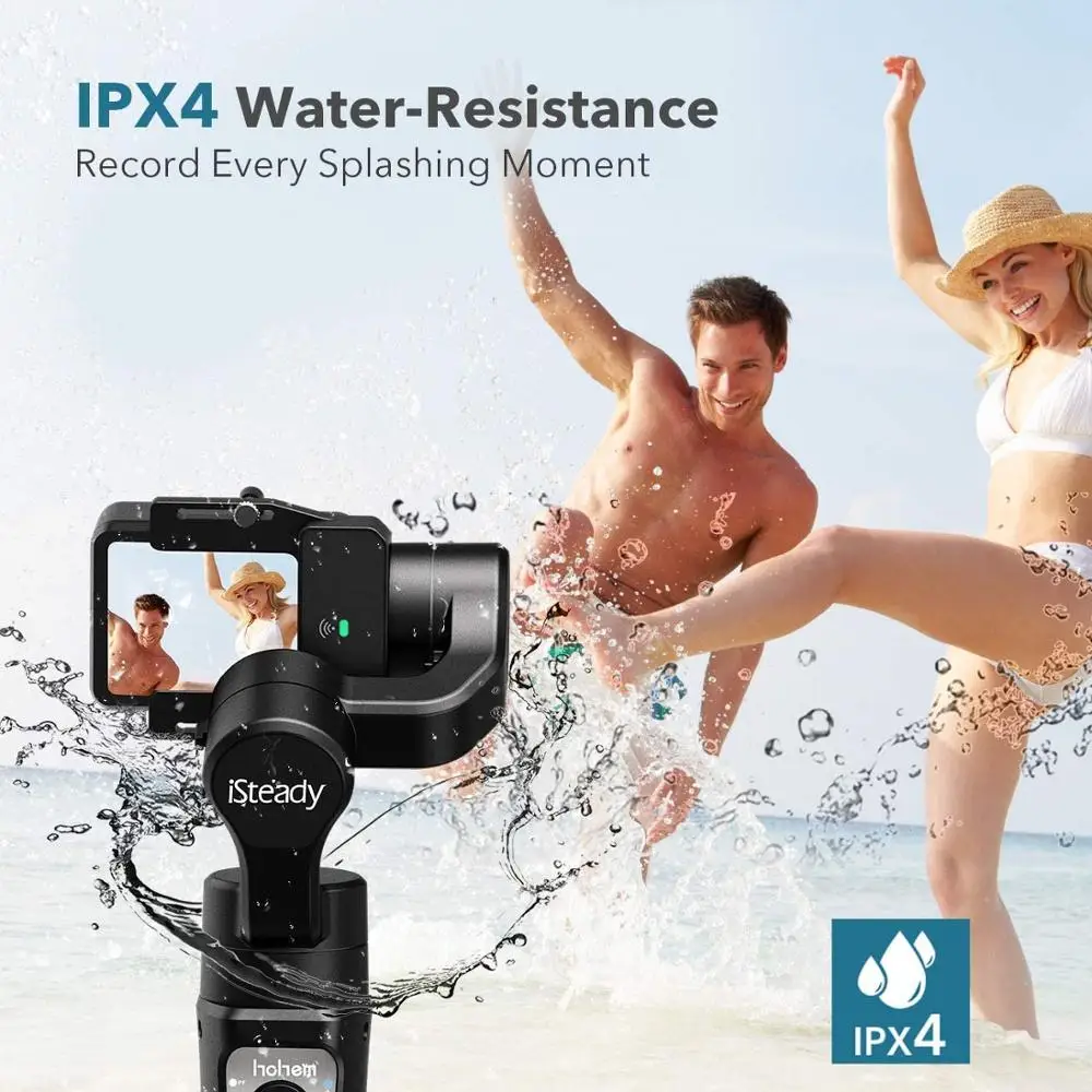 3-Axis Gimbal Stabilizer for GoPro 8 Action Camera Handheld Gimbal for Gopro Hero 8,7,6,5,4,3, Osmo Action Hohem iSteady Pro 3-5