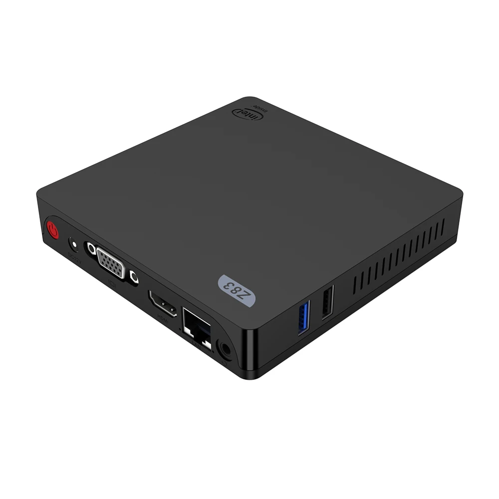Мини ПК Z83V на базе Windows 10 лицензия Intel Atom Z8350 4 ГБ/64 ГБ HDMI VGA 2 4G/Φ двойной Wi Fi 1000M LAN