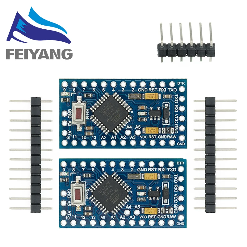 10PCS Pro Mini 328 3.3V/8M 5V/16M ATMEGA328 ATMEGA328P-AU for Arduino | Электронные компоненты и принадлежности